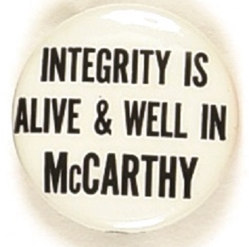 Integrity is Alive and Well in McCarthy