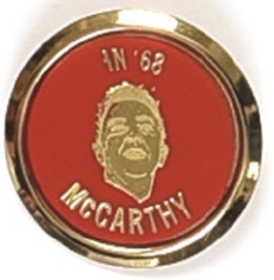 McCarthy in 68 Plastic and Enamel Pin