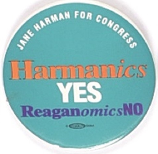 Harman for Congress Anti Reagan Celluloid