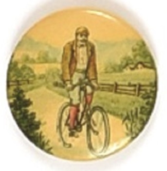 Vintage Color Bicyclist Celluloid