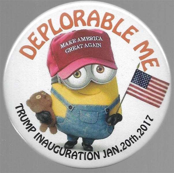 Trump Deplorable Me Inaugural Pin 