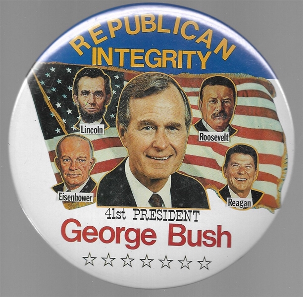 Bush Republican Integrity 6 Inch Presidents Pin