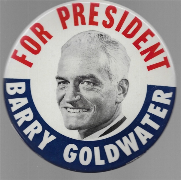 Goldwater for President 6 Inch Pin 