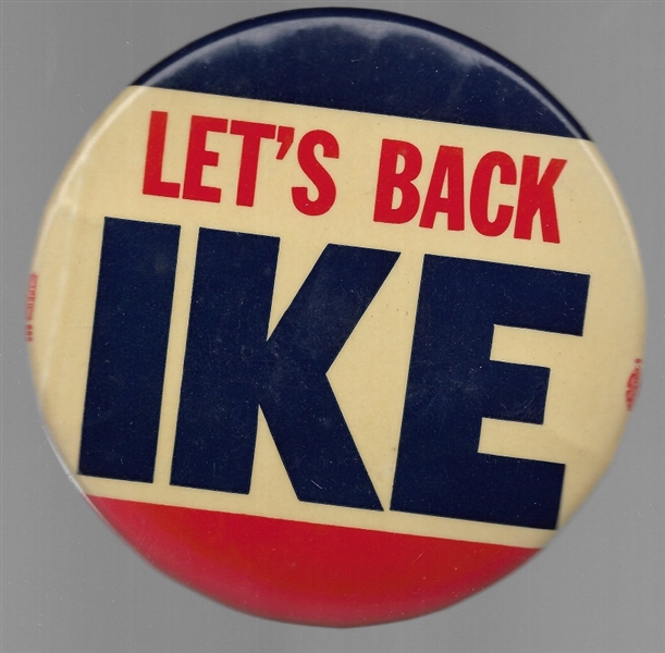 Lets Back Ike 6 Inch Celluloid 