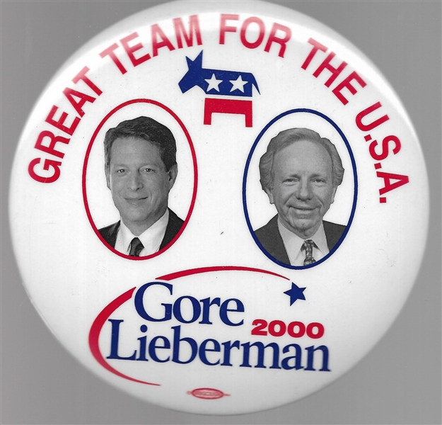 Gore, Lieberman Great Team for the USA 