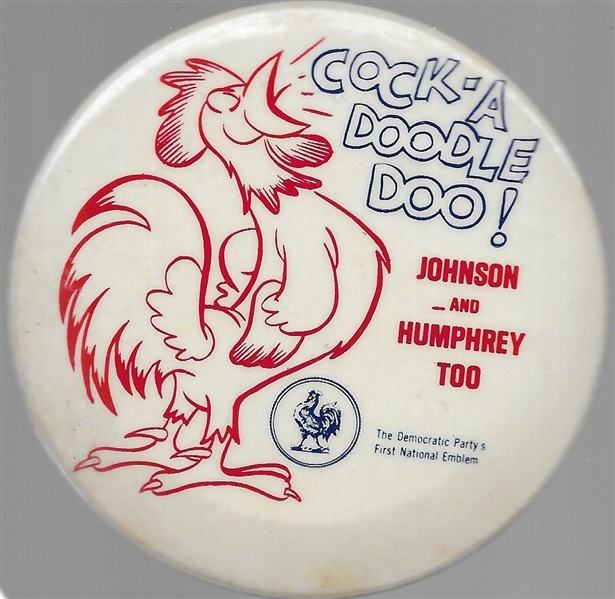 Johnson Cock-A-Doodle-Doo Rooster Pin 