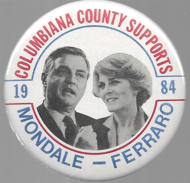 Mondale-Ferraro Columbiana County Jugate 