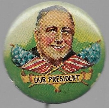 Roosevelt Our President Colorful Litho 
