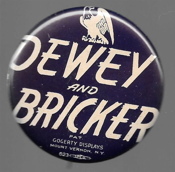 Dewey and Bricker Eagle Celluloid 