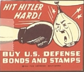 Hit Hitler Hard World War II Stamp