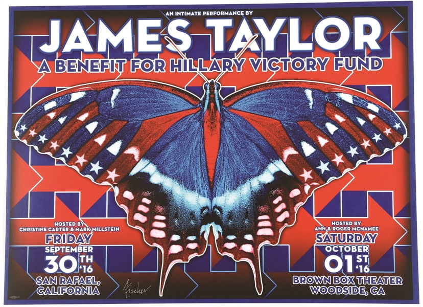 James Taylor Hillary Clinton Victory Fund Concert