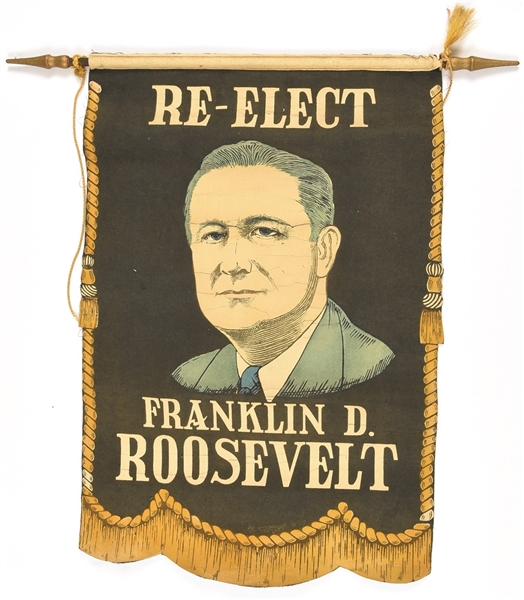 Re-Elect Franklin Roosevelt Banner