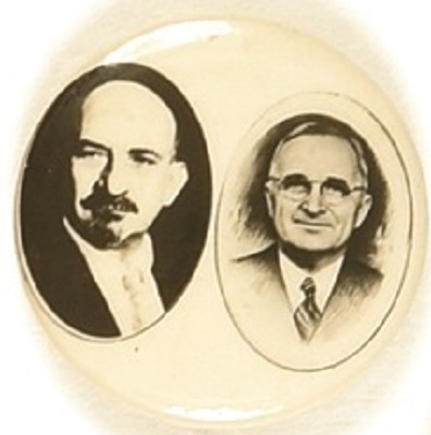 Rare Truman and Weizmann Recognition of Israel Pin