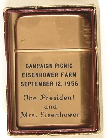 Dwight Eisenhower Gettysburg Campaign Picnic Cigarette Lighter