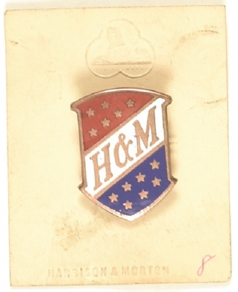 Harrison, Morton Enamel Pin and Card
