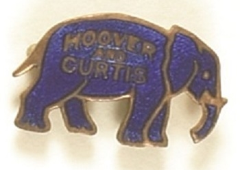 Hoover Blue Enamel Elephant