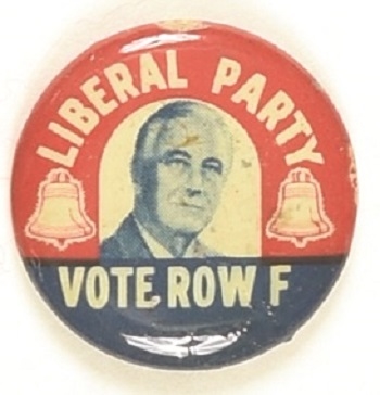 Franklin Roosevelt Liberal Party Vote row F