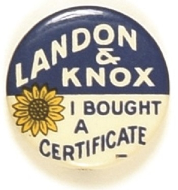 Landon I Bought a Certificate