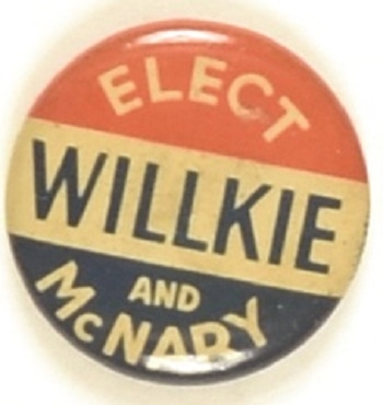 Elect Willkie and McNary Litho