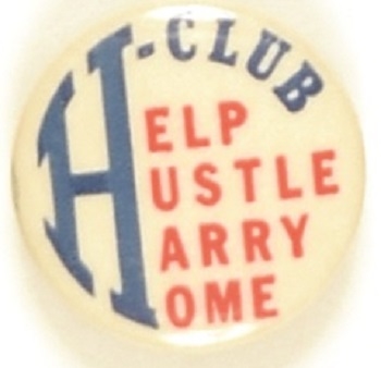 Help Hustle Harry Home Anti Truman Celluloid