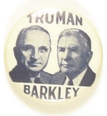 Truman, Barkley Rare Smaller Size Jugate