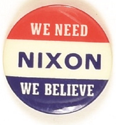 Scarce Nixon We Need, We Believe