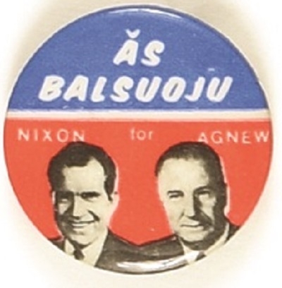 Nixon, Agnew Lithuanian Jugate