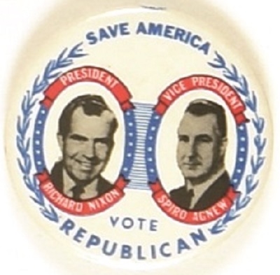 Nixon, Agnew Save America Jugate