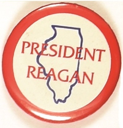 President Reagan Illinois Celluloid