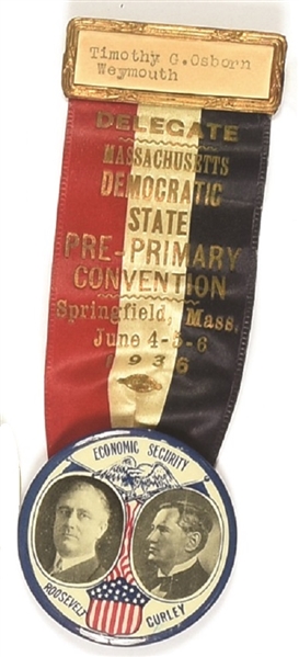 Franklin Roosevelt, Curley 1936 Massachusetts Convention