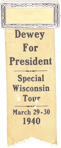 Dewey Wisconsin Tour Ribbon