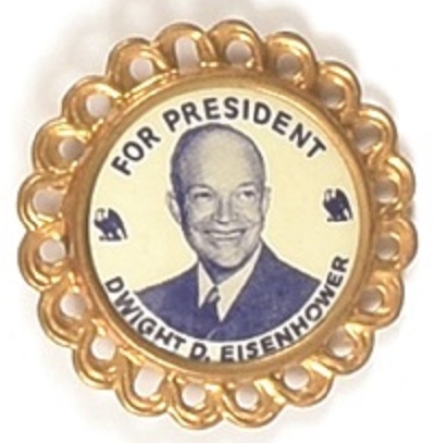 Dwight Eisenhower Framed Celluloid