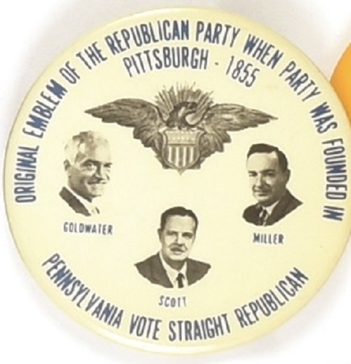 Goldwater, Scott Scarce Pittsburgh Coattail