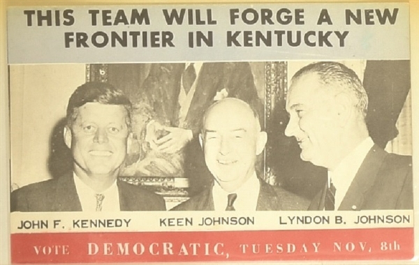 John F. Kennedy New Frontier in Kentucky Postcard