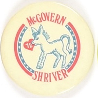 McGovern Democratic Donkey Celluloid