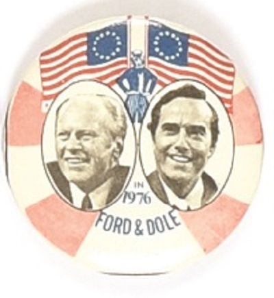 Ford, Dole Uncle Sam and Flag Jugate