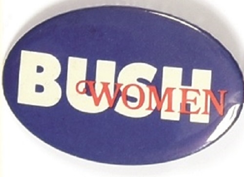 Women for Bush Oval Celluloid
