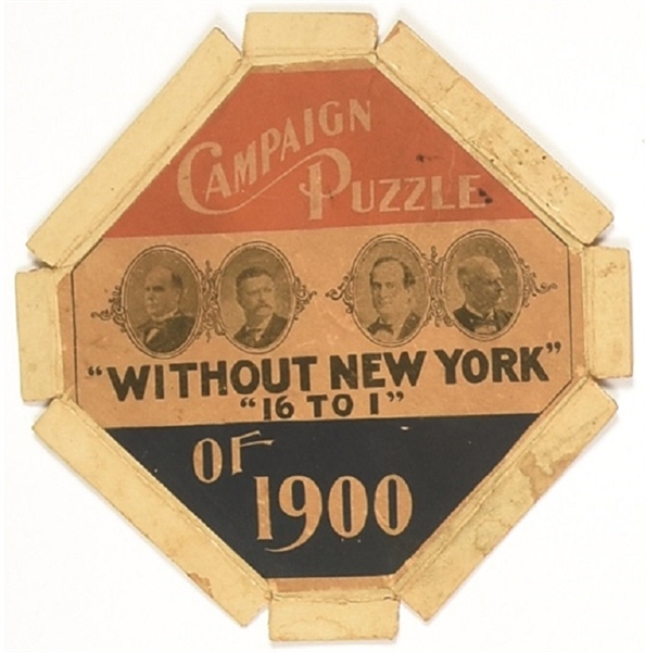 McKinley, Bryan 1900 Election Puzzle Cover