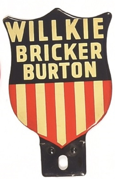 Willkie, Bricker, Burton Ohio Coattail License