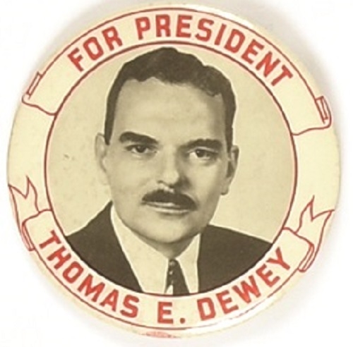 Dewey for President Red Letters