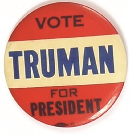 Truman Red, White and Blue Celluloid