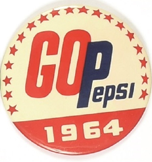 Goldwater GOPepsi Rare Celluloid