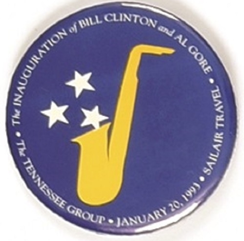Clinton Saxophone Inaugural Pin