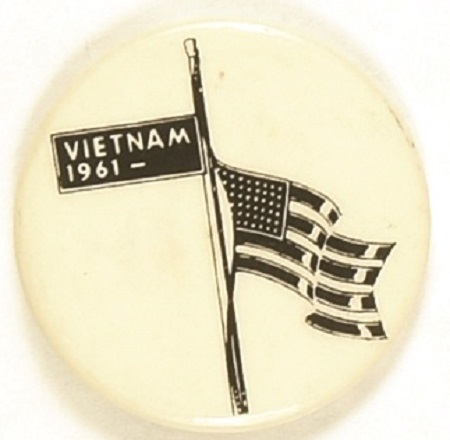 Vietnam Flag at Half Mast 1961-? Protest Pin