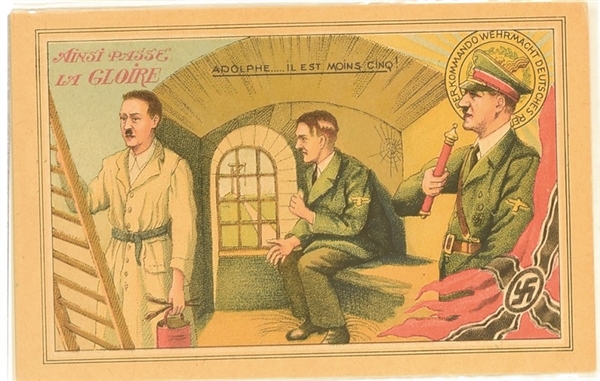 Anti Hitler So Passes the Glory Postcard