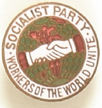 Socialist Workers of the World Unite Enamel Stud