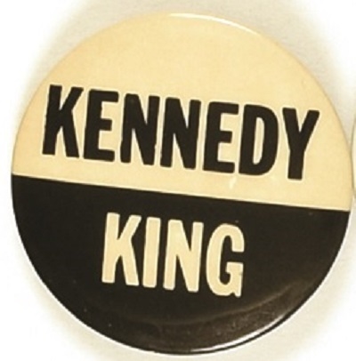 Kennedy and King Black and White Celluloid