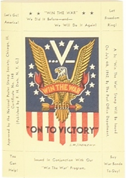World War II On the Victory Stamp
