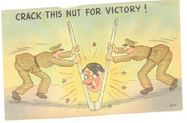 Hitler Nutcracker World War II Postcard