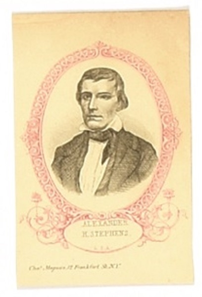 Stephens Confederate VP Card